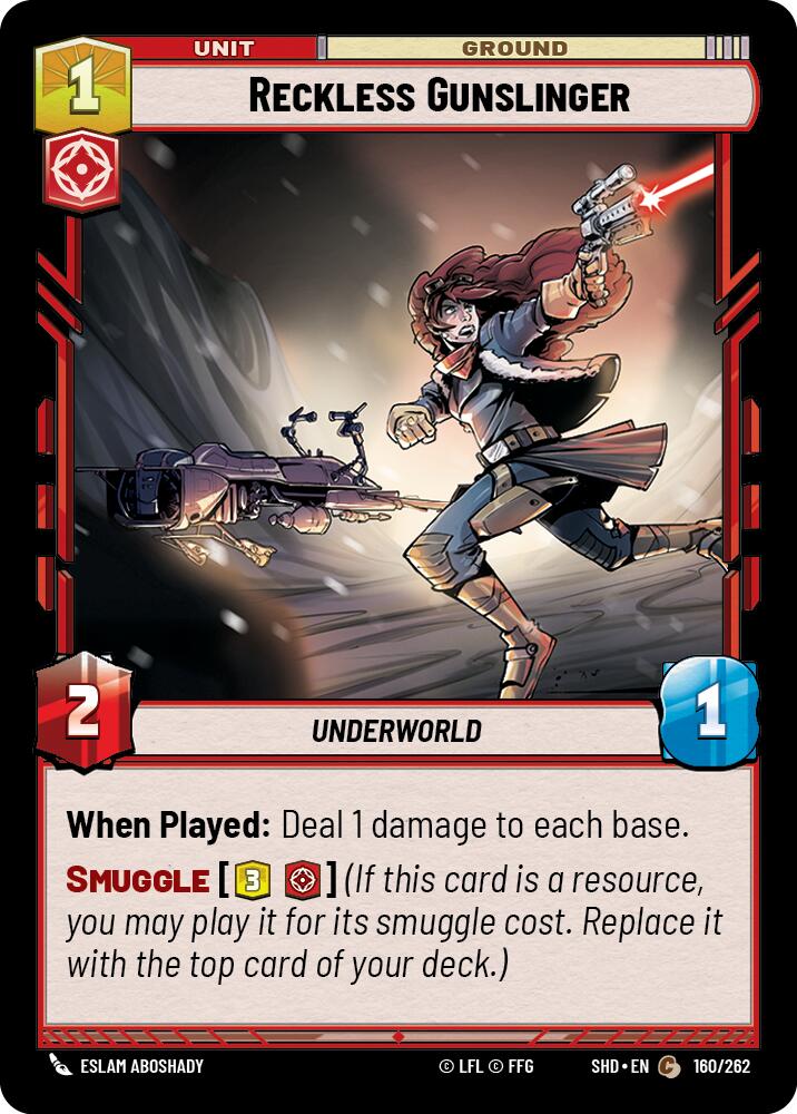 Reckless Gunslinger (160/262) (160/262) [Shadows of the Galaxy]