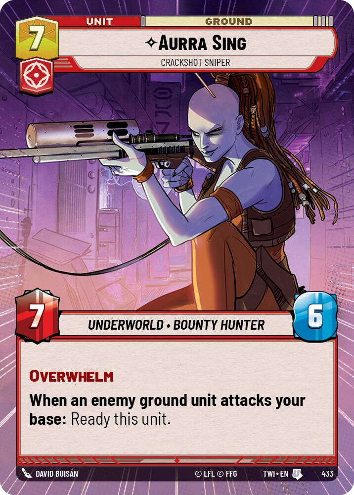 Aurra Sing - Crackshot Sniper (433) (Hyperspace) (433) [Twilight of the Republic]
