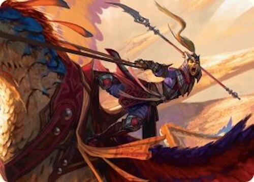 Dragonback Lancer Art Card (3/54) [Tarkir: Dragonstorm Art Series]