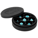 Black Silicone Round Dice Case