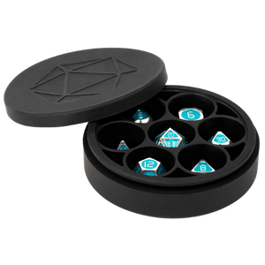 Black Silicone Round Dice Case