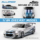 Fast Speed Skyline GT-R R34 FNF Silver-Blue