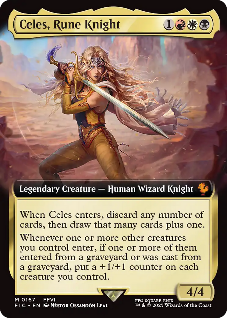 Celes, Rune Knight (Extended Art) [FINAL FANTASY Commander]