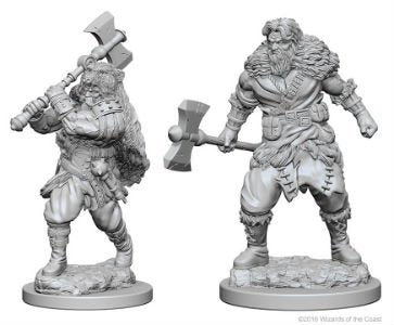 Human Barbarian Male D&D Nolzur's Miniatures