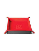 Metallic Dice Games - Velvet Folding Dice Tray - 10x10 - Red