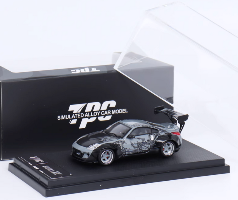 TPC 1:64 JDM DK 350Z Fairlady Racing Sports Figure Model Diecast Metal Car